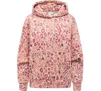 Ragwear Damen Hoodie gemütlicher Pullover mit Verstellbarer Kapuze Pirita Print Pink26 Gr. XXL
