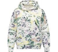 Kapuzenpullover RAGWEAR "Pirita Print", Damen, Gr. S (36), mehrfarbig, Material: 70% Baumwolle, 30% Polyester, oversize hüftbedeckend, hoch geschlossener Ausschnitt, Ärmel ohne Ärmelschlitz Rippbündch