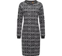 Ragwear Damen Jersey Shirtkleid Langarm Sweatkleid Winterkleid Dassa Aztec Dark Grey Gr. XL