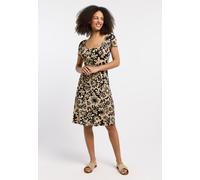 ragwear Damen Jerseykleider LUNNGO DRESS PRINT sand Größe XXL