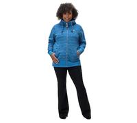 Ragwear Damen Kapuzenjacke Sweatjacke Neska Print Zip Plus Blue Gr. 44