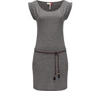 Shirtkleid RAGWEAR "Tag", Damen, Gr. XL (42), Normalgrößen, grau, 50% Polyester, 38% Baumwolle, 12% Viskose, bequem ca. Mitte Oberschenkel, Rundhals, Ärmel ohne Ärmelschlitz krempelbar, Kleider Shirtk
