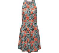 A-Linien-Kleid RAGWEAR "Sanai Print Organic", Damen, Gr. XL (42), Normalgrößen, blau (aquablau), 100% Lyocell, figurumspielend ca. Mitte Oberschenkel, Rundhals, Ärmel ohne Ärmelschlitz normaler Saum, 