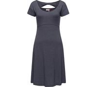 Ragwear Damen Kleid Midi Sommerkleid Lunngo Solid Navy Gr. L