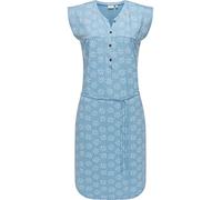 Ragwear Damen Kleid Midi Sommerkleid Zofka Light Blue Gr. XL