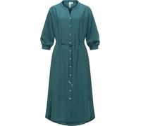 Blusenkleid RAGWEAR "Trea Dress", Damen, Gr. M (38), Normalgrößen, dunkelgrün, Material: 85% Viskose, 15% Polyamid, tailliert ca. Mitte Wade, Rundhals, Ärmel mit Ärmelschlitz normaler Saum, Kleider Bl