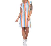 Ragwear Damen Kleid Verby bunt gestreiftes Kurzarmkleid mit Gürtel 2411-20025 Light Combo (8010) S