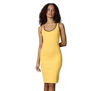 Ragwear Damen Knielanges Sommerkleid Minikleid mit Feinripp Montyca Short YOUMODO Banana Gr. XS