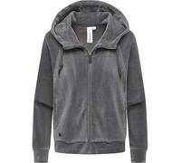 Ragwear Damen Cordjacke weiche Sweatjacke Zip-Hoodie Übergangsjacke aus weichem Kord in Samt-Haptik Corduly Cordy XS-XXL