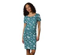 Sommerkleid RAGWEAR "Baomi Summer YOUMODO", Damen, Gr. M (38), Normalgrößen, ocean, Material: 100% Baumwolle, tailliert ca. Mitte Oberschenkel, Rundhals, Ärmel ohne Ärmelschlitz Bündchen, Kleider Somm