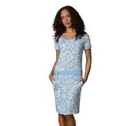Sommerkleid RAGWEAR "Baomi Summer YOUMODO", Damen, Gr. XS (34), Normalgrößen, hellblau, Material: 100% Baumwolle, tailliert ca. Mitte Oberschenkel, Rundhals, Ärmel ohne Ärmelschlitz Bündchen, Kleider