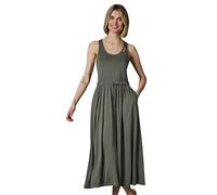 Shirtkleid RAGWEAR "Mauglia YOUMODO", Damen, Gr. S (36), Normalgrößen, schwarz olive, Material 68% Modal, 32% Polyester, tailliert kniebedeckend, Rundhals, Ärmel ohne Ärmelschlitz normaler Saum, Kleid