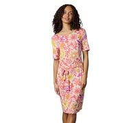 Ragwear Damen Kurzarm-Midikleid Taggiana Print YOUMODO mit Taillenband