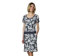 Ragwear Damen Kurzarm-Minikleid Baomi Tropic YOUMODO mit Allover-Print
