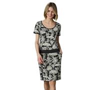 Ragwear Damen Kurzarm-Minikleid Baomi Tropic YOUMODO mit Allover-Print