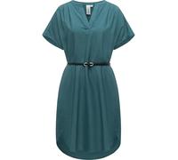 Ragwear Damen Kurzarm-Minikleid Klarisa mit Taillengürtel