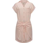 Ragwear Damen Kurzarm Sommerkleid kurzes Blusenkleid mit Taillenband und Brusttasche Bahaya Stripe YOUMODO XS-XXL