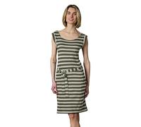 Ragwear Damen Kurzarm Sommerkleid kurzes, gestreiftes Minikleid mit Taillenband und Taschen Tagg Stripes YOUMODO XS-XXL