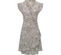 Ragwear Damen Kurzarm Sommerkleid kurzes Minikleid mit süßen Rüschen und Blumenmuster Chantalia Print YOUMODO Ecru Gr. XXL
