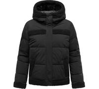 Ragwear Damen kurze Winter-Steppjacke Editah mit Teddy-Akzenten und Kapuze | Länge: hüftlang, lockerer Schnitt; für kalte City- und Outdoor-Tage.
