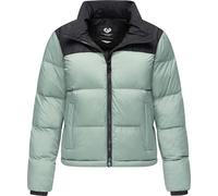 Ragwear Damen kurze Winterjacke warme Colourblocking Steppjacke mit Stehkragen Serah YOUMODO XS-6XL