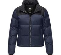 Ragwear Damen kurze Winterjacke warme Colourblocking Steppjacke mit Stehkragen Serah YOUMODO XS-6XL