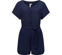 Ragwear Damen kurzer Sommer Jumpsuit Bodysuit mit Taillenband Salwin Solid YOUMODO Midnight Gr. M