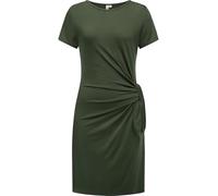 Ragwear Damen kurzes Sommerkleid Kurzarm Minikleid mit seitlichem Bindeband Knotta YOUMODO Dark Olive Gr. XL