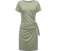 Shirtkleid RAGWEAR "Knotta", Damen, Gr. XXL (44), Normalgrößen, grau (graugrün), Material: 95% Viskose, 5% Elasthan, modisch, figurumspielend ca. Mitte Oberschenkel, Rundhals, Kurzarm Ärmel ohne Ärmel