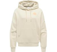 Ragwear Damen lässiger Oversized Hoodie gemütlicher Kapuzenpullover mit modischen Print-Akzenten und Kapuze Pirita PP Ecru Gr. XXL