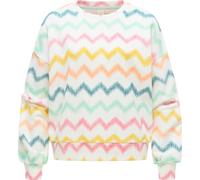 Ragwear Damen lässiges Cropped Sweatshirt Oversized Pullover mit modischem Allover-Print Wuss Print Multi Combo Gr. S