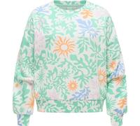 Ragwear Damen lässiges Cropped Sweatshirt Oversized Pullover mit modischem Allover-Print Wuss Print XS-XXL