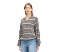 Ragwear Damen Langarm Jersey Shirt gemustertes Longsleeve Santica Print mit Streifen 2511-25005 Night Blue (2022) XXL