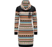 Sweatkleid RAGWEAR "Chlloe Jacquard YOUMODO", Damen, Gr. M (38), Normalgrößen, bunt, Material: 70% Baumwolle, 30% Polyester, figurumspielend ca. Mitte Oberschenkel, hoch geschlossener Ausschnitt, Ärme