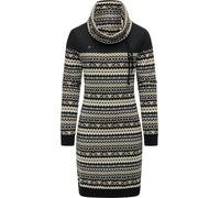 Ragwear Damen Langarm Minikleid kurzes Elegantes Sommerkleid Chlloe Jacquard YOUMODO Black Gr. L