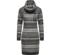 Sweatkleid RAGWEAR "Chlloe Zig Zag YOUMODO", Damen, Gr. XL (42), Normalgrößen, grau, Material: 70% Baumwolle, 30% Polyester, figurumspielend ca. Mitte Oberschenkel, hoch geschlossener Ausschnitt, Ärme