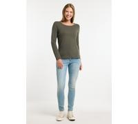 ragwear Damen Langarmshirts FLLORAH LONG GOTS dark olive Größe M M