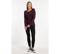 ragwear Damen Langarmshirts FLLORAH LONG GOTS plum Größe M
