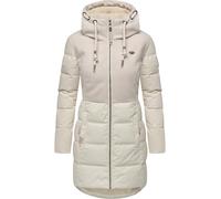 Winterjacke RAGWEAR "Ashani Block Intl.", Damen, Gr. M (38), beige (ecru), Obermaterial 1: 100% Polyester; Obermaterial 2: 100% Polyester; Innenfutter: 100% Polyester; Wattierung: 100% Polyester; Ärme