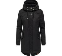 Kurzmantel RAGWEAR "Cannas YOUMODO", Damen, Gr. S (36), schwarz, Obermaterial: 65% Polyester, 35% Baumwolle, Innenfutter: 100% Polyester, Wattierung: 100% Polyester, gerade ca. Mitte Oberschenkel, hoc