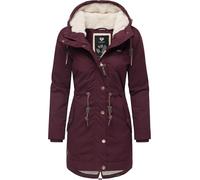 Ragwear Damen Wintermantel Warmer Parka lang mit Kapuze YM-Canny Wine Red22 Gr. XXL