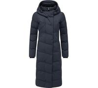Ragwear Damen Langer wasserdichter Wintermantel warmer Steppmantel mit kuscheligem Kragen und Kapuze Pavla Long Soft YOUMODO Navy Gr. XXL