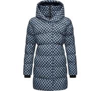 Steppmantel RAGWEAR "Niara Print" Gr. XS (34), blau (cloud) Damen Mäntel (38980230-XS) cloud