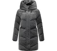 Kurzmantel RAGWEAR "Avelin Velvet YOUMODO", Damen, Gr. XS (34), stein, Obermaterial: 100% Polyester; Innenfutter: 100% Polyester; Wattierung: 100% Polyester, gerade ca. Mitte Oberschenkel, hoch geschl