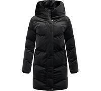 Kurzmantel RAGWEAR "Avelin Velvet YOUMODO", Damen, Gr. S (36), schwarz, Obermaterial: 100% Polyester; Innenfutter: 100% Polyester; Wattierung: 100% Polyester, gerade ca. Mitte Oberschenkel, hoch gesch