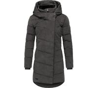 Wintermantel RAGWEAR "Pavla Cordy YOUMODO", Damen, Gr. S (36), grau, Obermaterial: 100% Baumwolle, Innenfutter: 100% Polyester, Wattierung: 100% Polyester, gerade ca. Mitte Oberschenkel, hoch geschlos