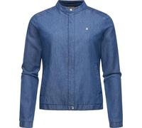 Ragwear Damen leichte Sommerjacke in Denim-Optik Blousonjacke kurz Jeansjacke Malawi Denim YOUMODO Denim Blue Gr. L