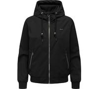 Ragwear Damen leichte Übergangsjacke atmungsaktive Jacke mit Kapuze Nuggeta Summer YOUMODO Black Gr. L