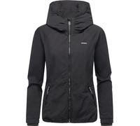 Ragwear Damen leichte Übergangsjacke kurze Blouson-Jacke mit Kapuze Dizzie A YOUMODO Black Gr. S