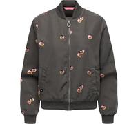 Ragwear Damen leichte Übergangsjacke kurze Blousonjacke mit Bomberkragen Lunara YOUMODO Stone Grey Gr. XXL